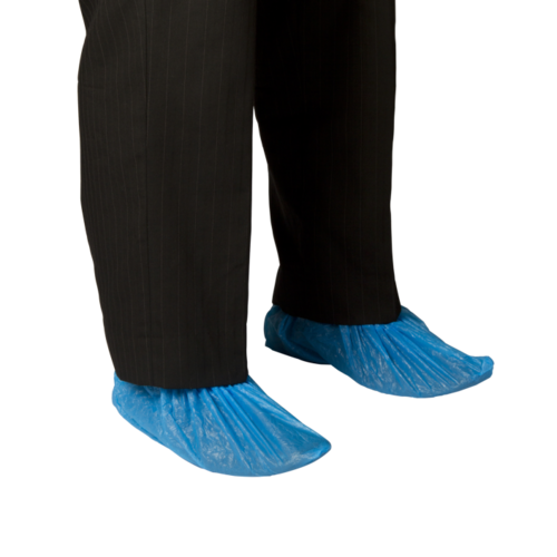 Blue Chlorinated Polyethylene Shoe Covers Waterproof Ctn 2000pcs