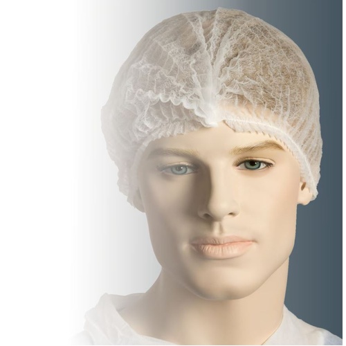 Disposable PP Crimped Beret Cap 21 Inches 1000/CTN - BNR21224