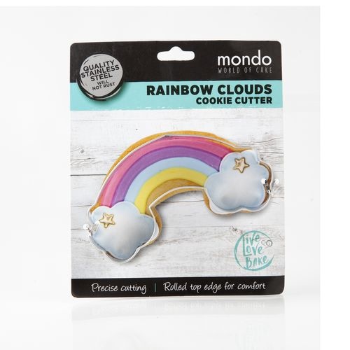 Mondo Rainbow with Cloud Cookie Cutter
