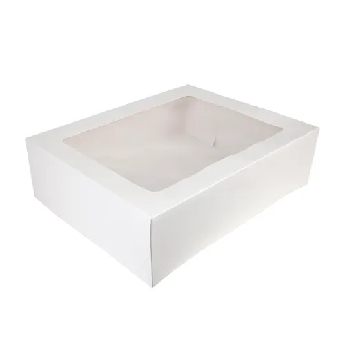 Mondo White Cake Box Rectangle 12" x 18" x 6"