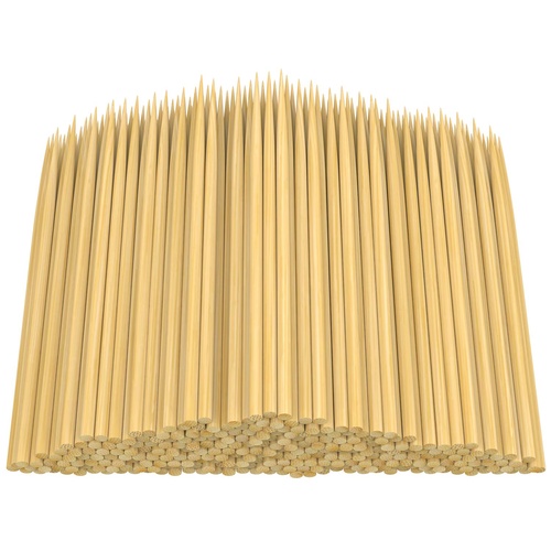 10 x 500pcs Bamboo Skewers Value Pack 4mm x 250mm 5000PCS (Or 50PK x 100pcs)