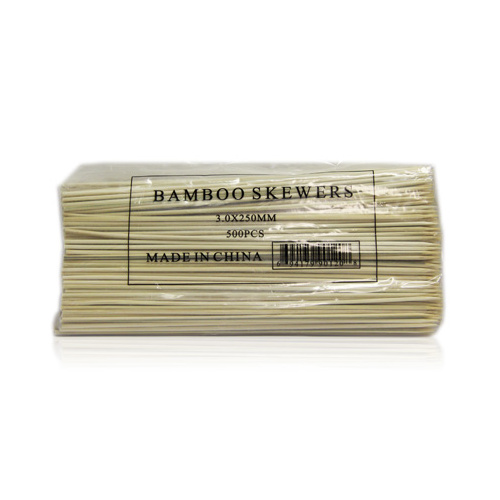 Bamboo Skewers 3mm x 250m 500pcs