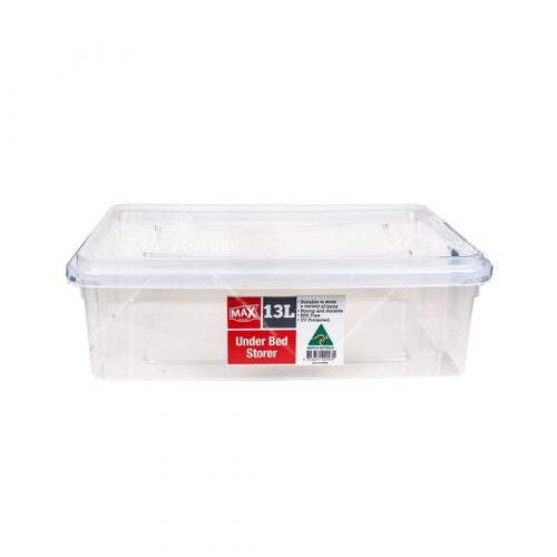 Max 13L Storage Rectangular Container With Lid 14x45x31cm