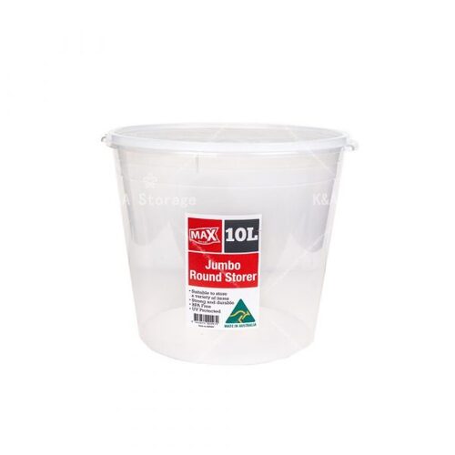 Max 10L Jumbo Round Container With Lid