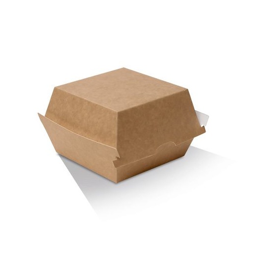 Burger Box Brown 500PC (102x105x80) Plain KB2