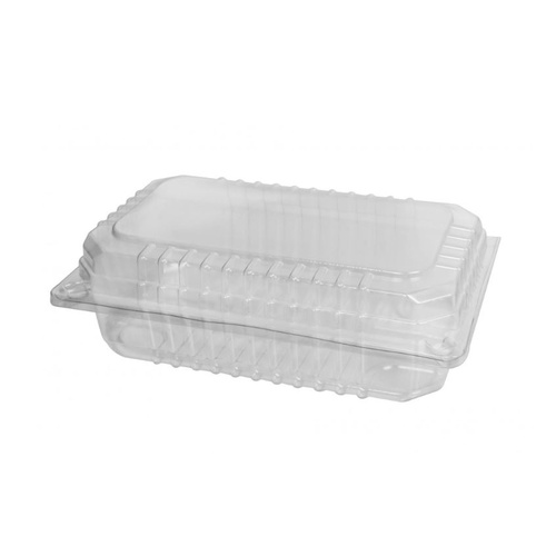 Clear Rectangle Container with Hinge Lid 1000ml