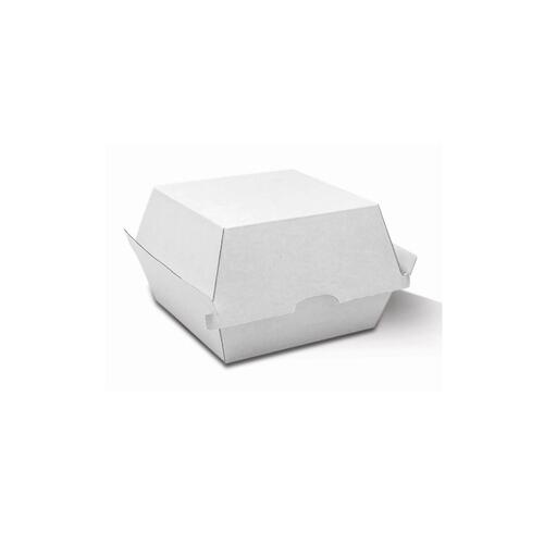 Burger Box White Corrugated 125PC (102x105x80) - WCB2