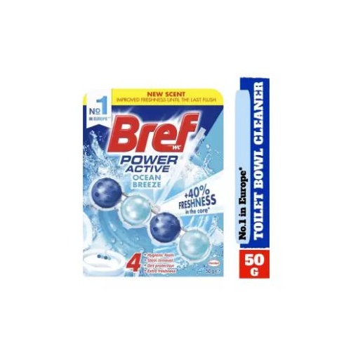 Bref Power Active Toilet Flush Ocean Breeze 50g