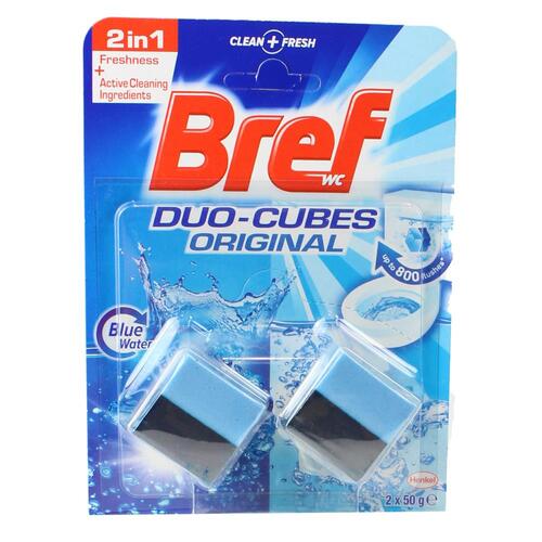 Bref Duo-Cubes PK2 x 50g 2in1 Formula Freshness of Blue Water