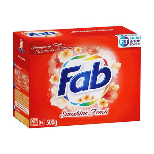 Fab Laundry Powder Front & Top Loader Sunshine Fresh 500g