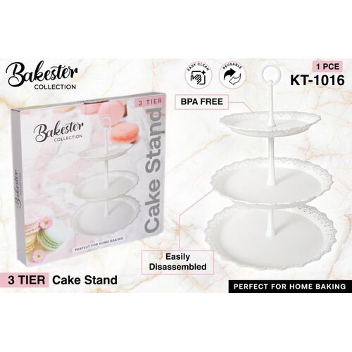 1pc-3 Tier Cake Plate Stand