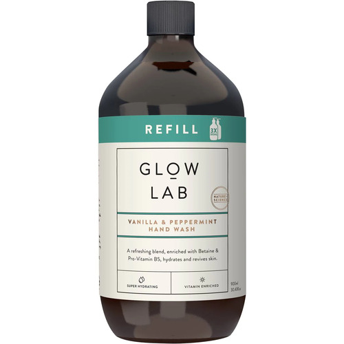 Glow Lab Vanilla & Peppermint Hand Wash Refill 900ml