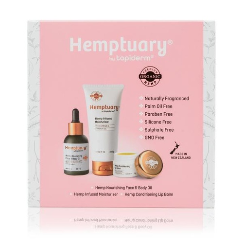Hemptuary 3pc Gift Pack (Oil, Lip balm & Moisturiser)