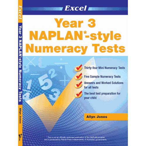 Excel NAPLAN*-style Numeracy Tests Year 3