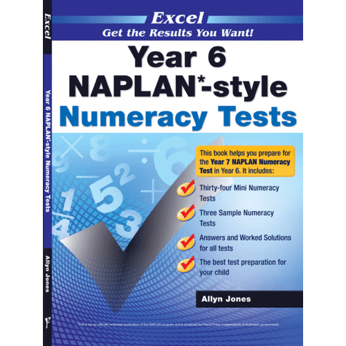 Excel - Year 6 NAPLAN* - Style Numeracy Tests