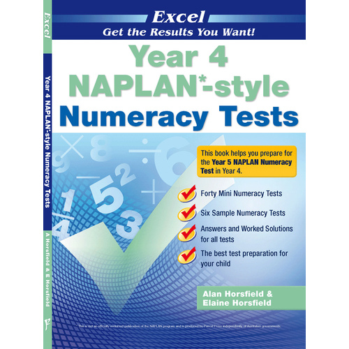 Excel - Year 4 NAPLAN* - Style Numeracy Tests