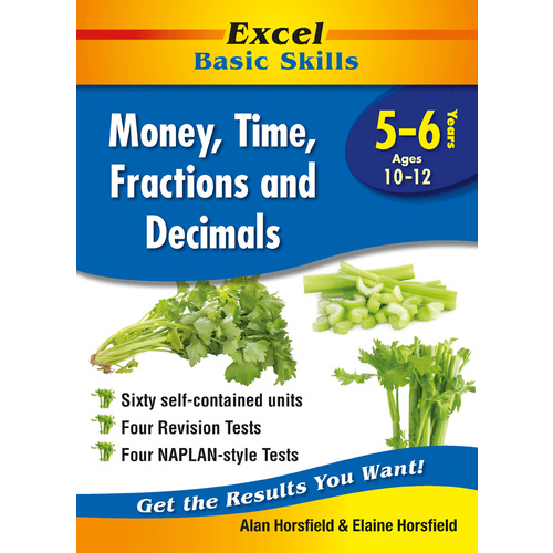 Excel Basic Skills - Money, Time, Fractions and Decimals Years 5-6