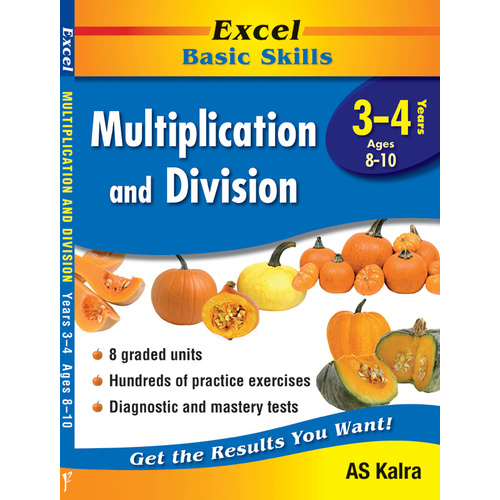 Excel Basic Skills - Multiplication and Division Years 3 - 4