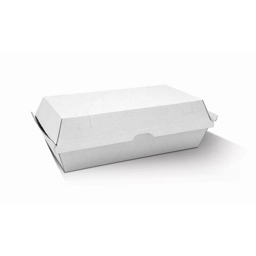 Large Snack Box White Corrugated 100PC (205x106x76) - WCB
